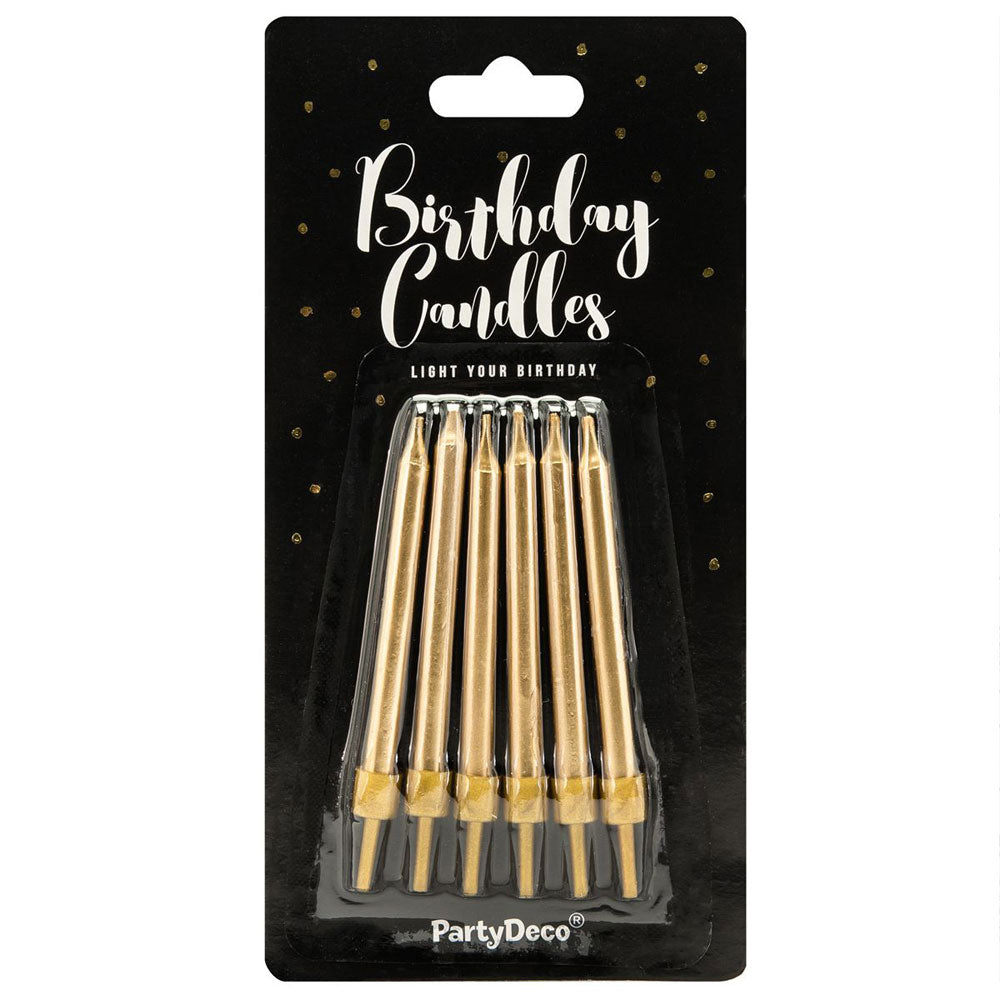 Party Deco Candles Gold