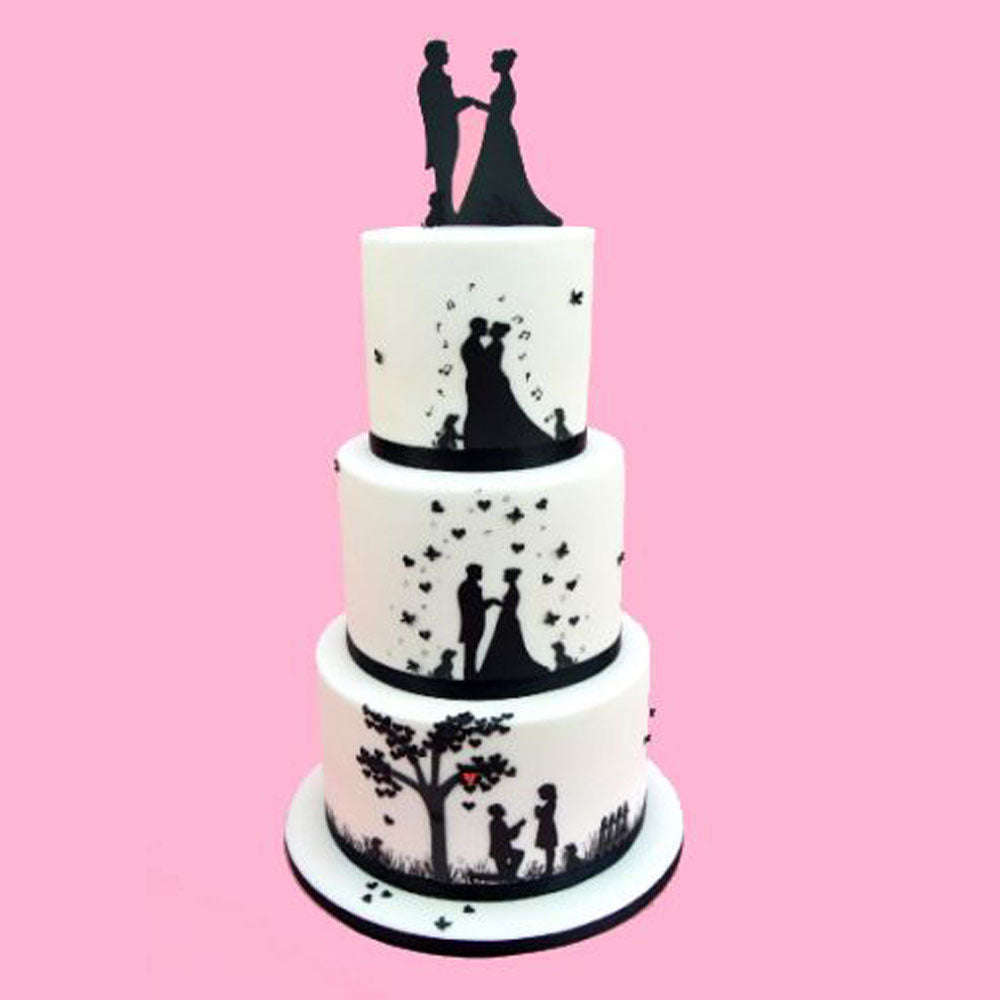 patchwork cutters wedding sil cut outs