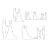 patchwork cutters wedding sil cut outs