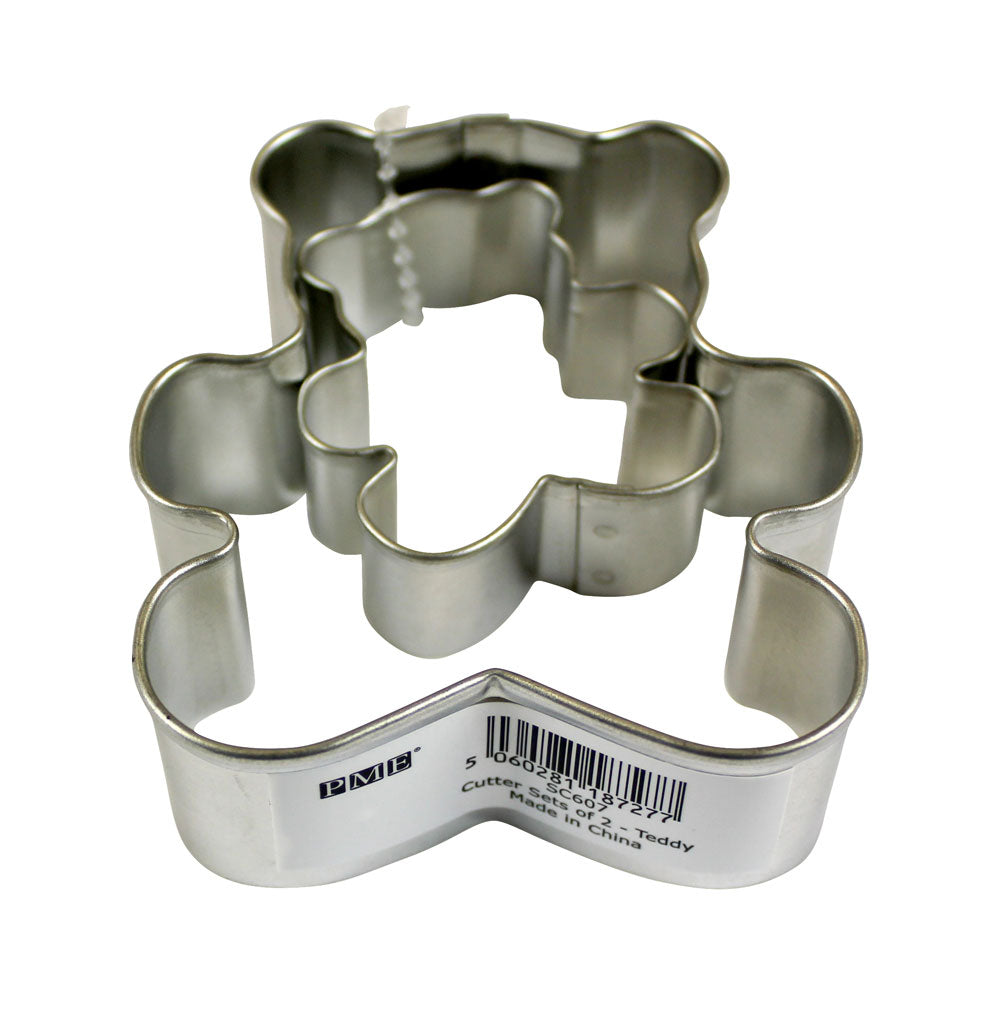 PME set of 2 cookie cutters teddy bear