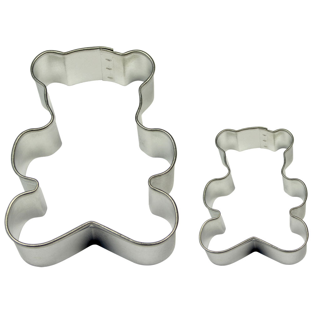PME set of 2 cookie cutters teddy bear
