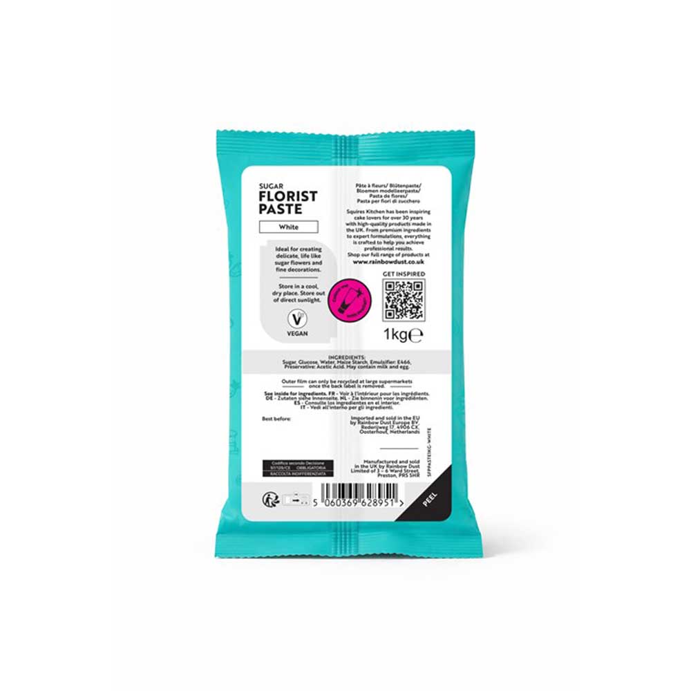 squires kitchen white flower paste 1kg