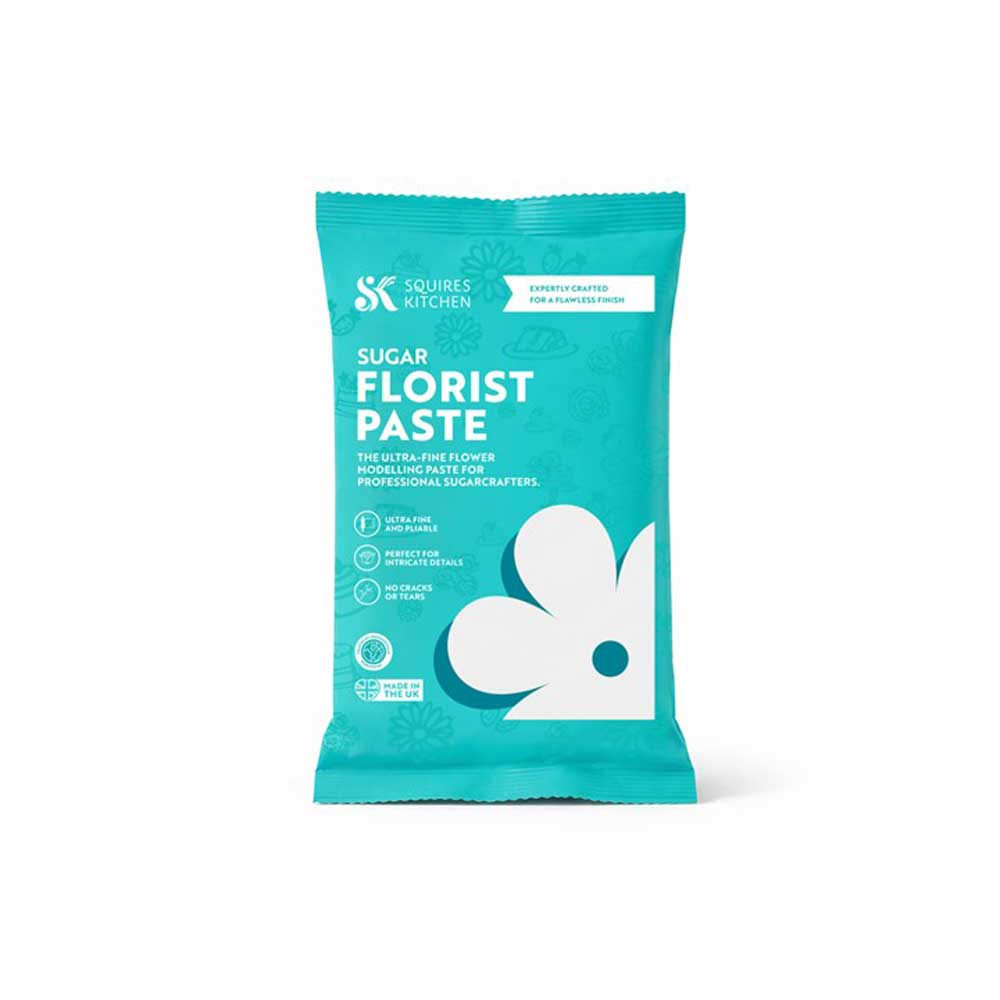 squires kitchen flower paste 250g white