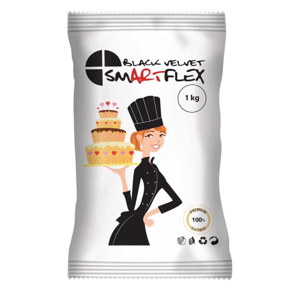 SmartFlex black fondant sugarpaste