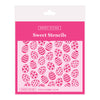 sweet sticks easter egg scattered stencil