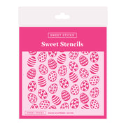 sweet sticks easter egg scattered stencil