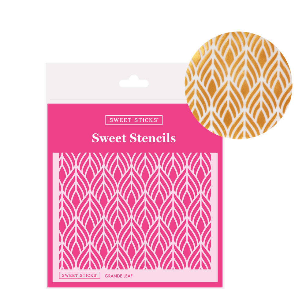 sweet sticks grande leaf stencil