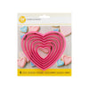 wilton cookie cutter heart set