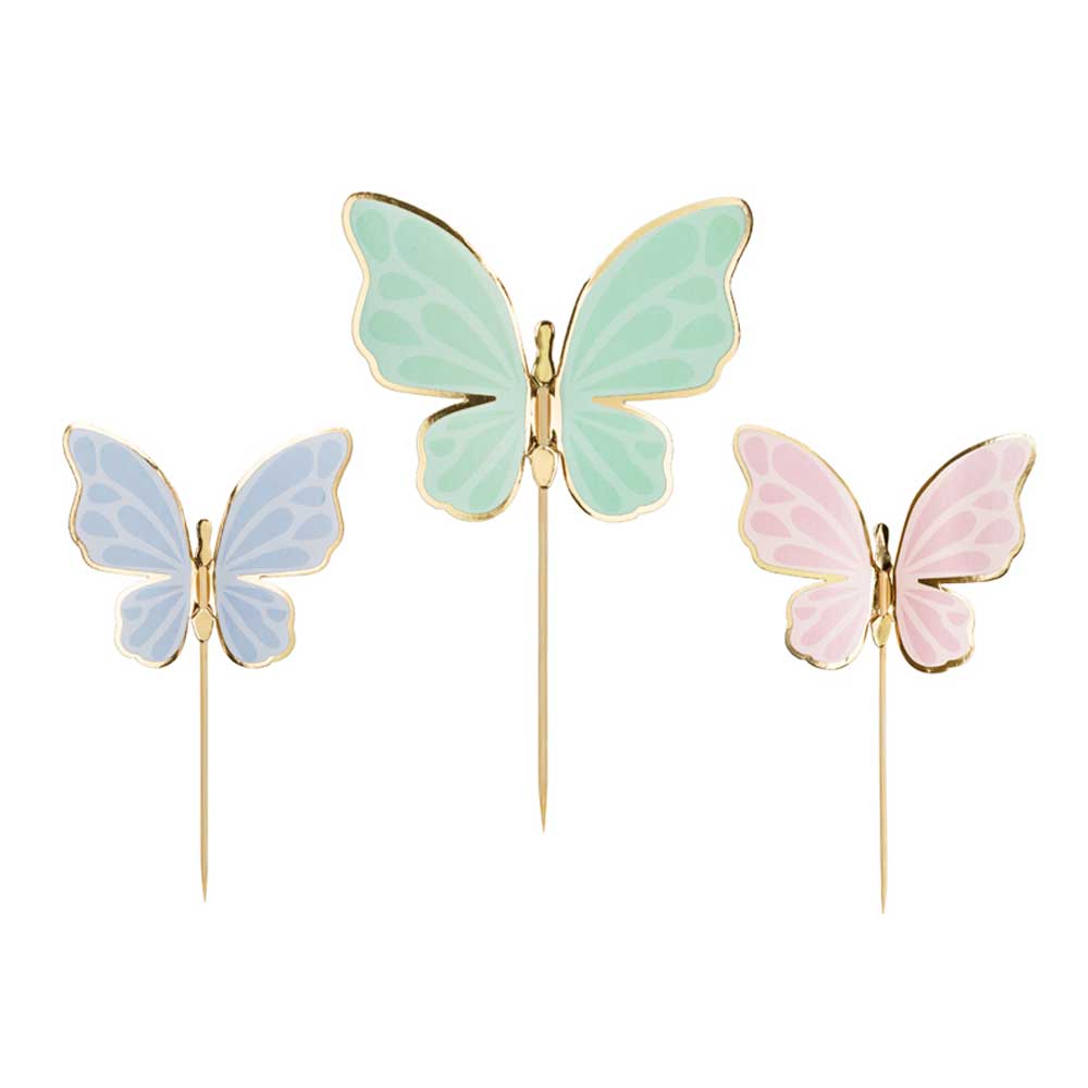 paper cake toppers butterflies