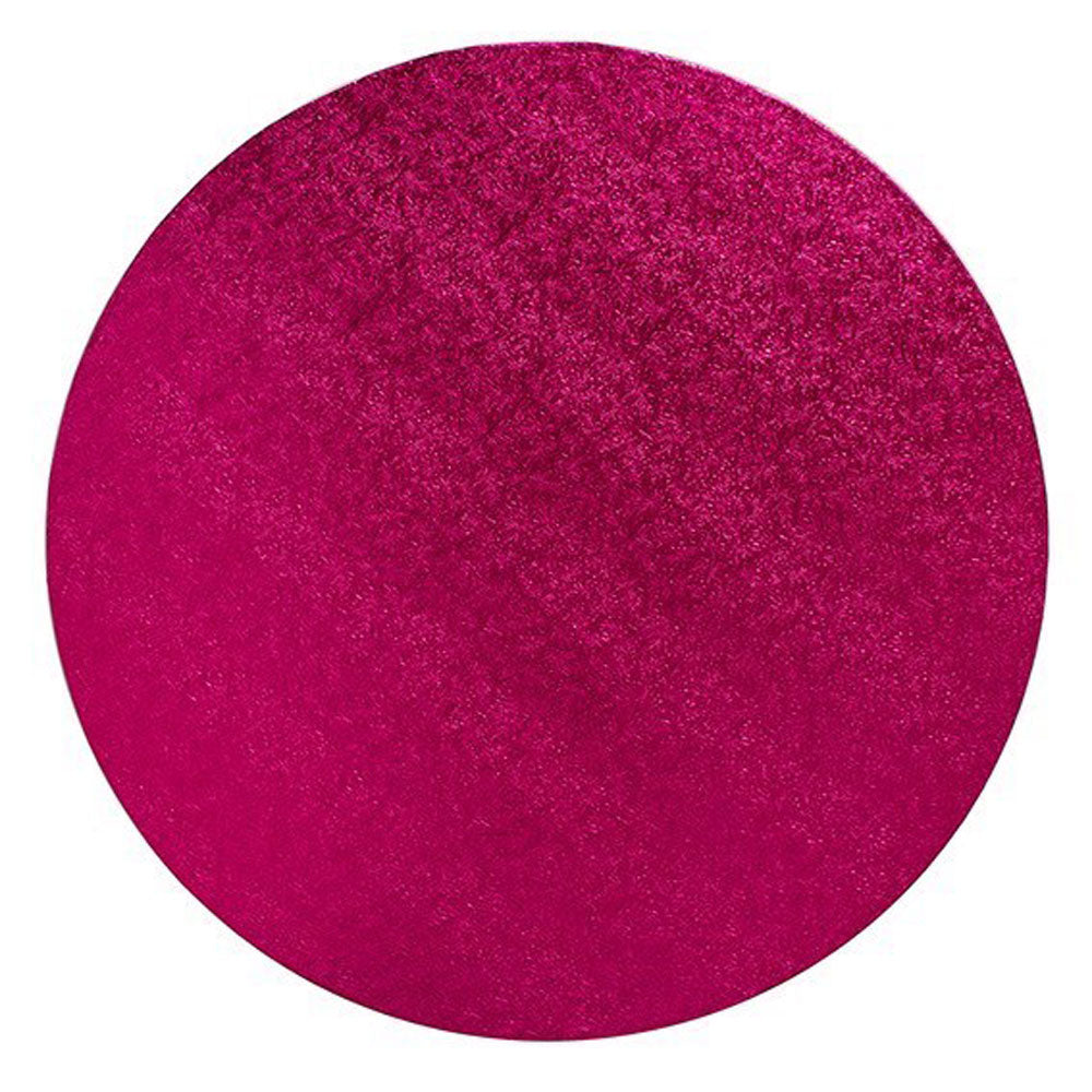 dark pink round cake drum board