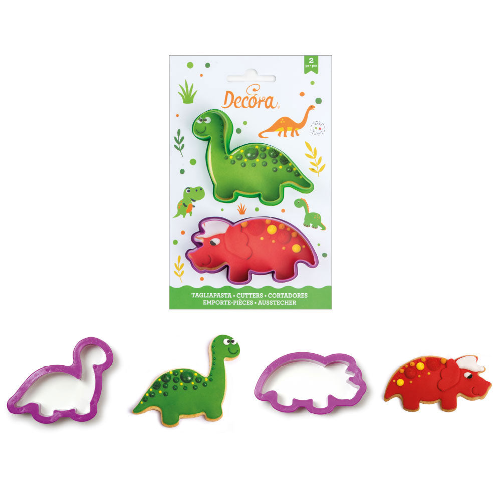 decora cookie cutter set dinosaur