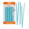 paper- straws blue