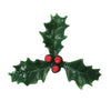 plastic small holly & berry