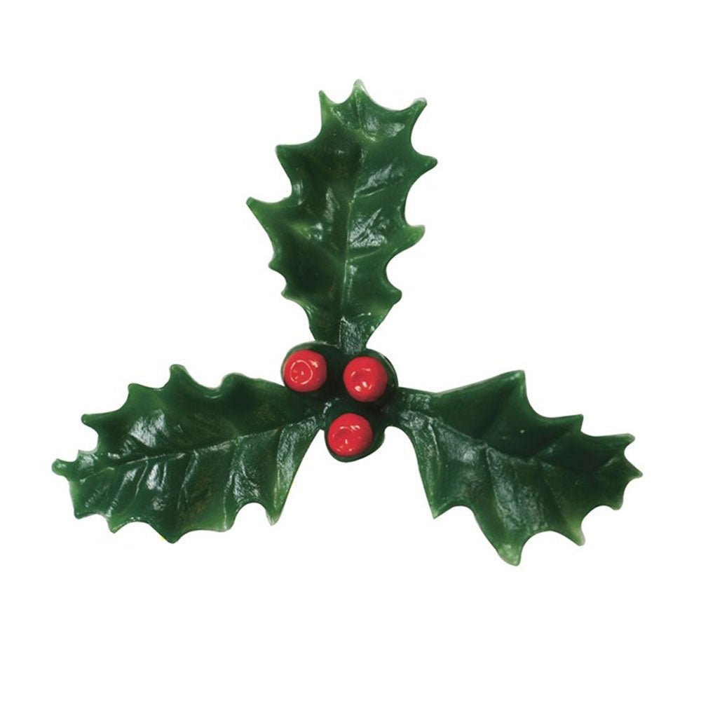 plastic small holly & berry