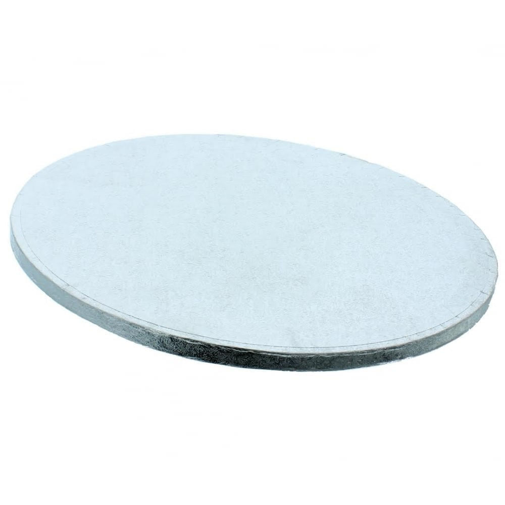 round cake drum silver