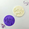 fondant stamp birthday girl