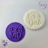 Sweet treat fondant stamp its a girl