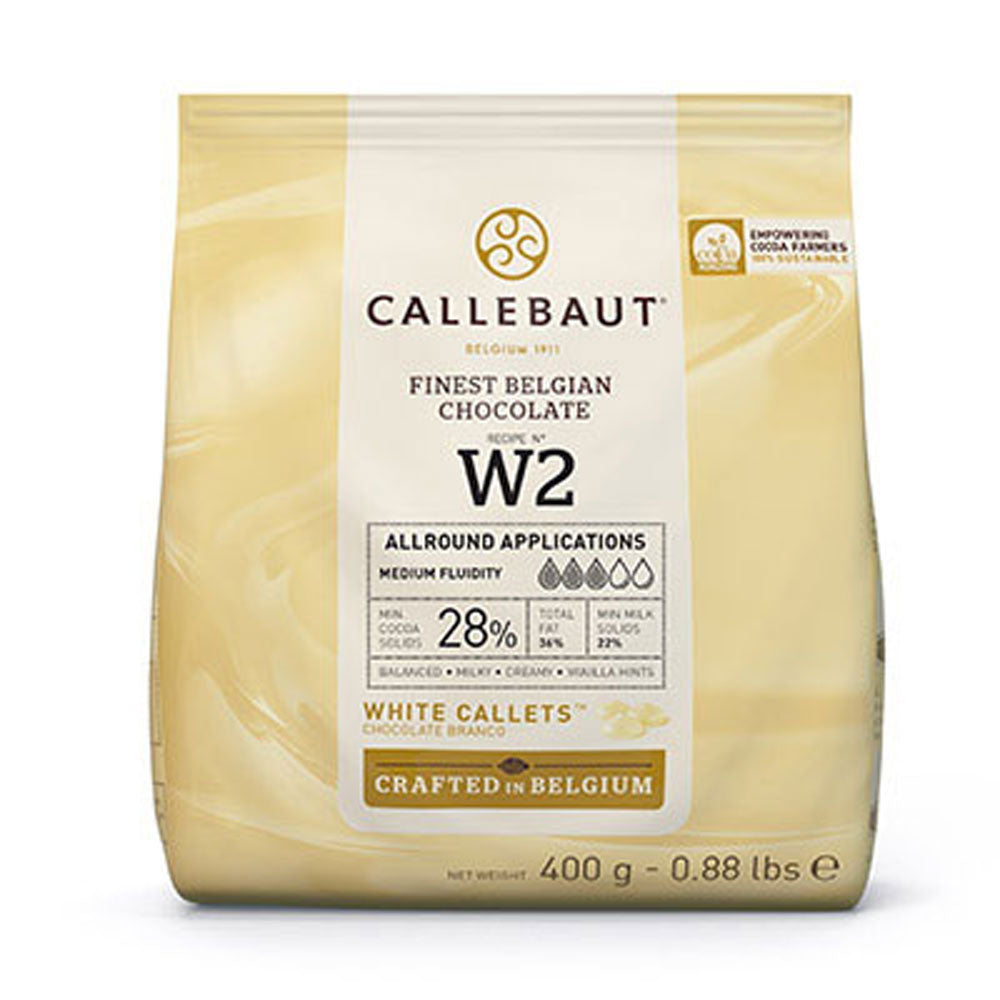 callebaut white chocolate 400g