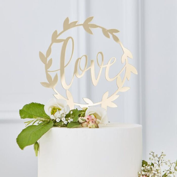 gingerray wedding cake topper love cake