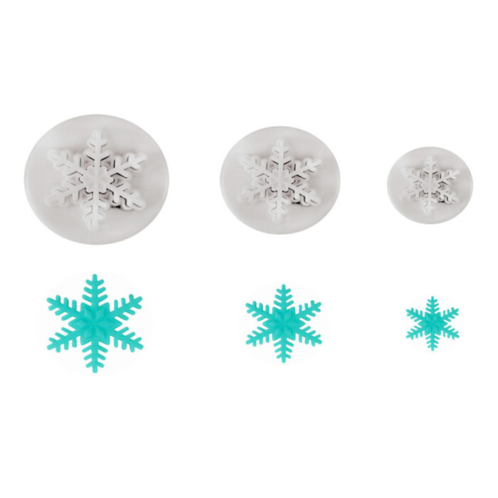 mini set of snowflake cutter