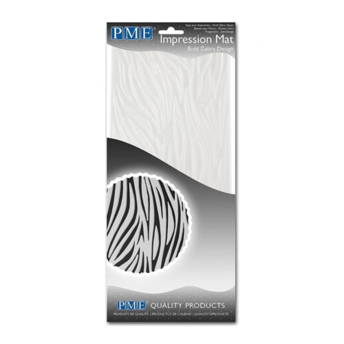 pme bold zebra design impression mat