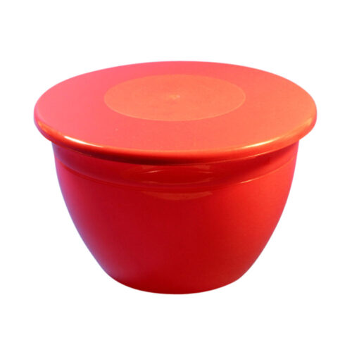 3lb Pudding Bowl Lid Red