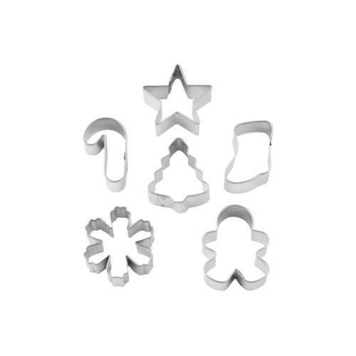 cookie cutter set of 6 christmas