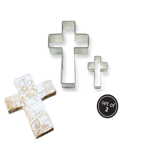 pme cross cake and cookie cutter set of 2