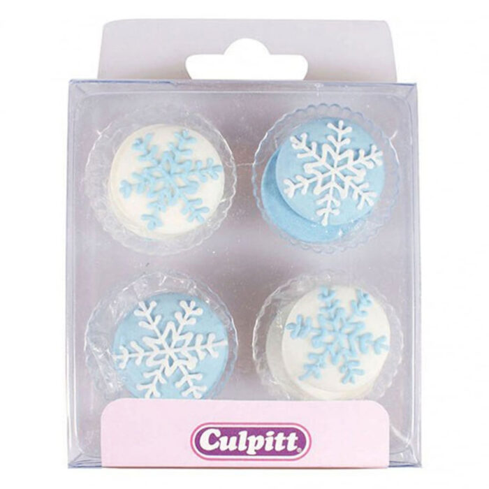 culpitt snowflake sugar pipings edible decoration