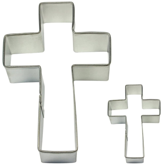 pme cross cake and cookie cutter set of 2