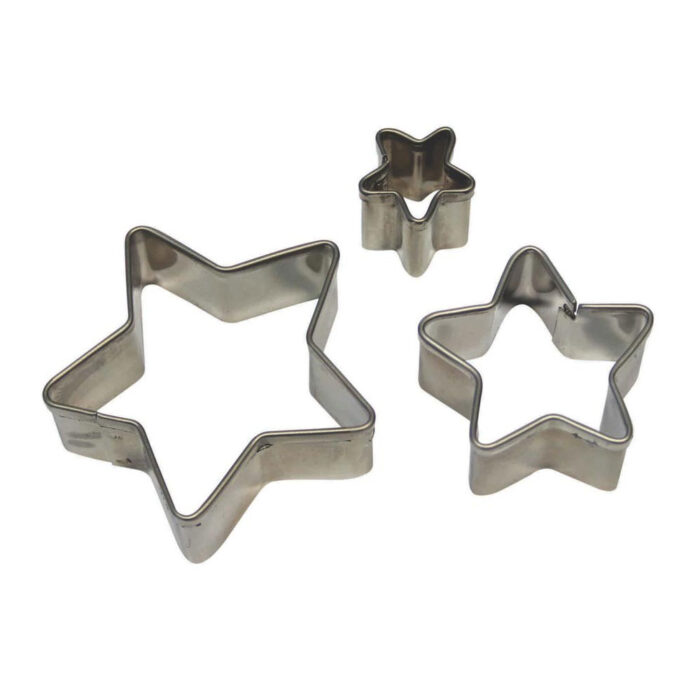 pme set of 3 stainless star cutters