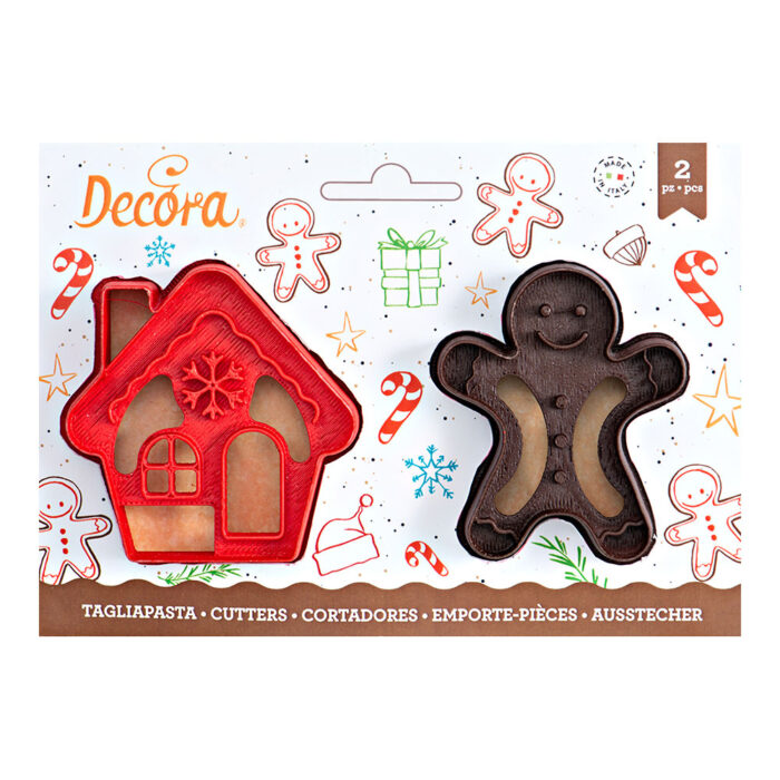 gingerbread house and man cookie cutter set