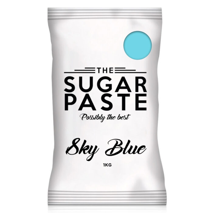sky blue sugarpaste
