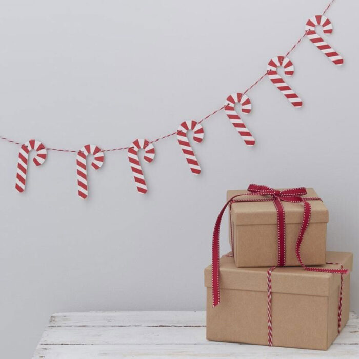 candy cane bunting