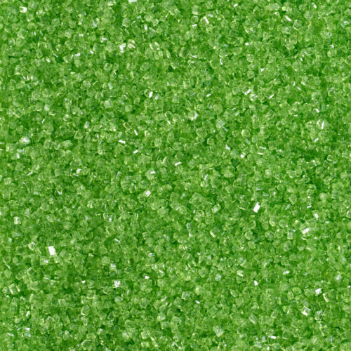green glitter sugar