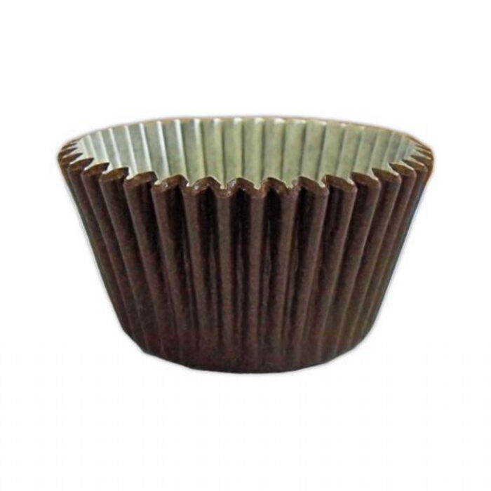 brown cupcake cases