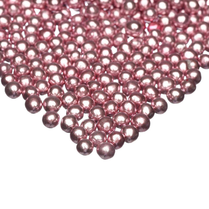 pink chocolate metallics small pearls happy sprinkles