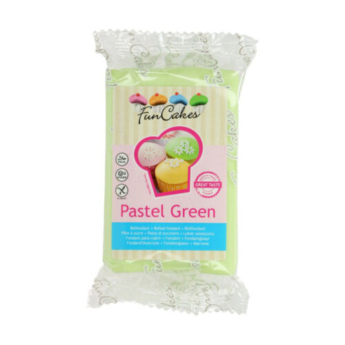 funcake sugarpaste pastel green