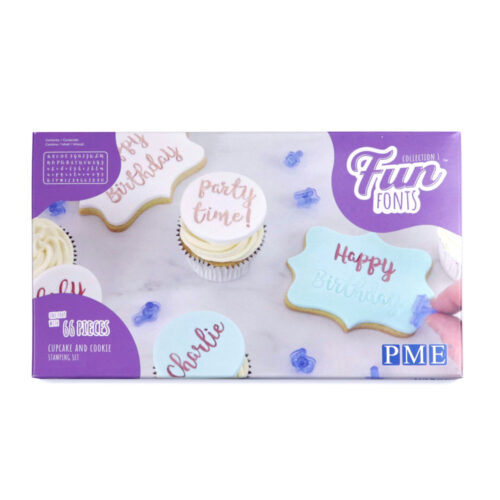 pme lettering set cookies and cupcakes