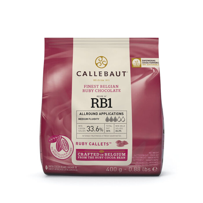 callebaut ruby chocolate 400g