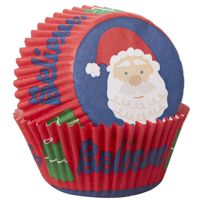 wilton christmas cupcake case santa