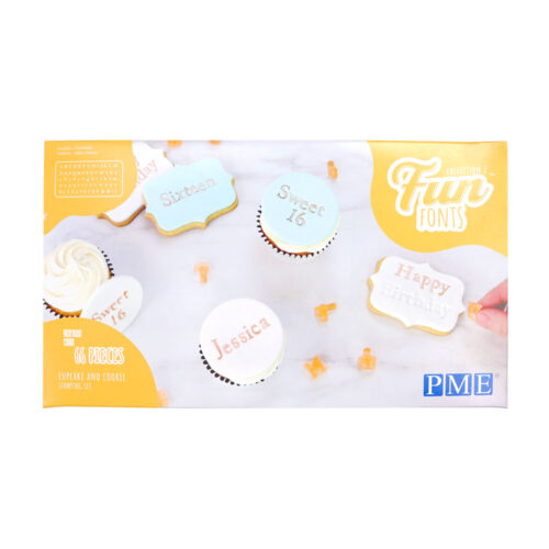 pme fun font cookie and cupcake set collection 2