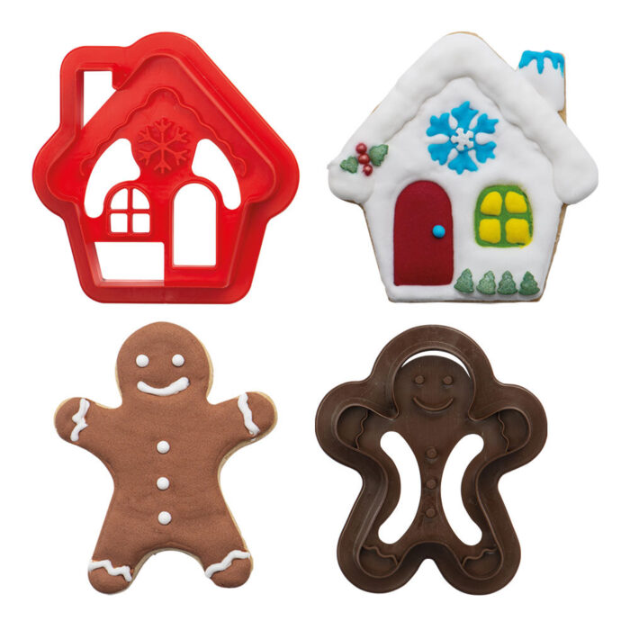 decora gingerbread house and gingerbread man cookie cutter