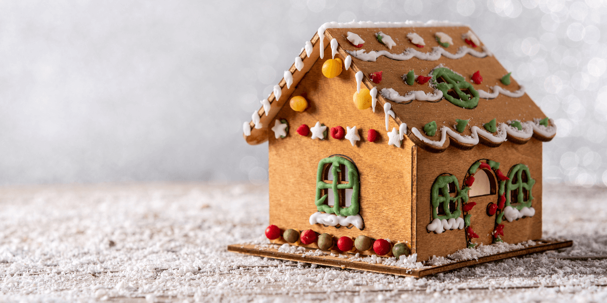 Decorated Gingerbread House