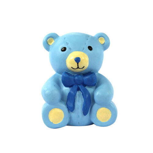 blue teddy bear cake topper