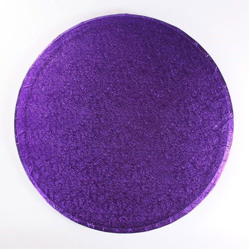 round cake drum 10" purple