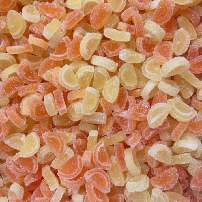 jelly orange and lemon slices