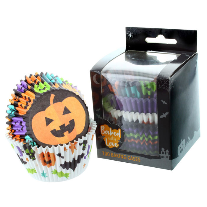 halloween trick or treat cupcake case