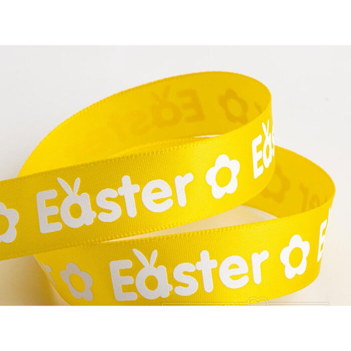 easter ribbon yellow ribbon with Easter lettering