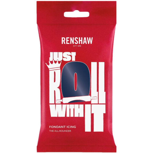 renshaw navy sugarpaste fondant roll out